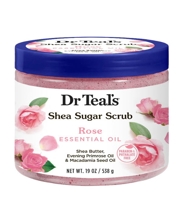 Dr. Teals Rose Sugar Scrub 19oz