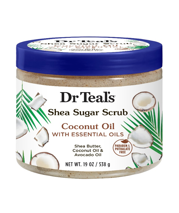Dr. Teals Coconut Oil Sugar Scrub 19oz