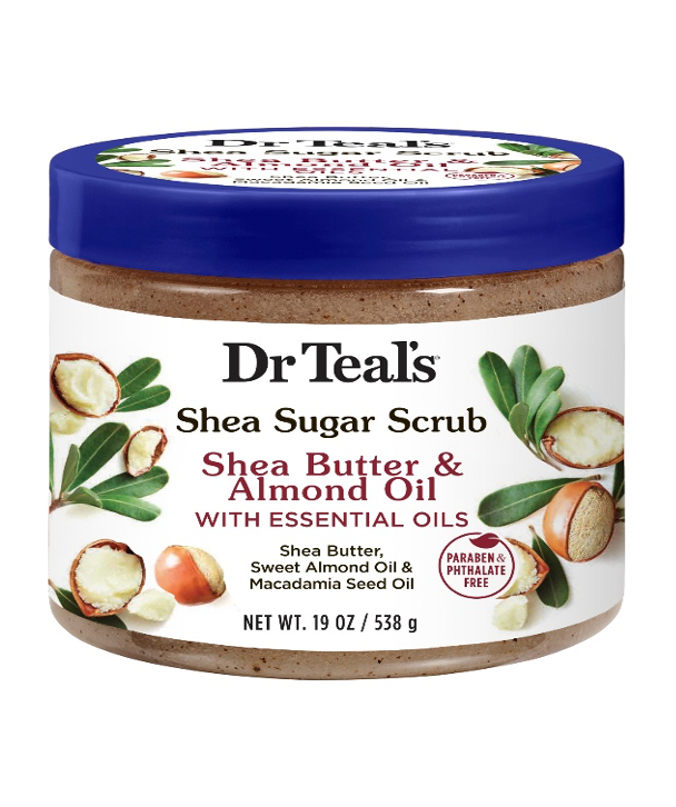 Dr. Teals Shea Butter & Almond Oil Sugar Scrub 19oz