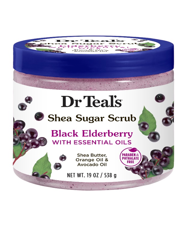 Dr. Teals Black Elderberry Sugar Scrub 19oz