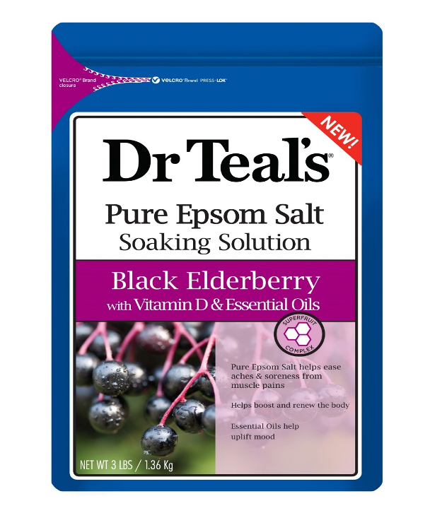 Dr. Teals Elderberry Epsom Salt 3lb