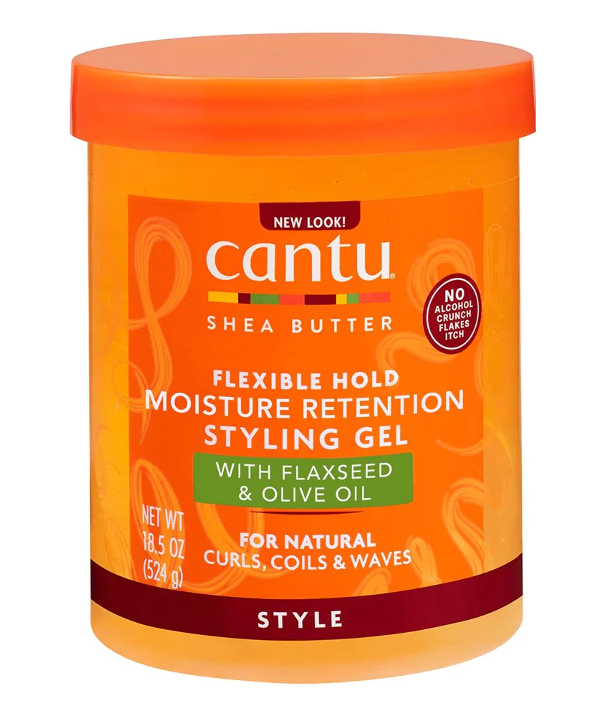 Cantu Natural Hair - Moisture Retention Styling Gel with Flaxseed and Olive Oil 18.5oz