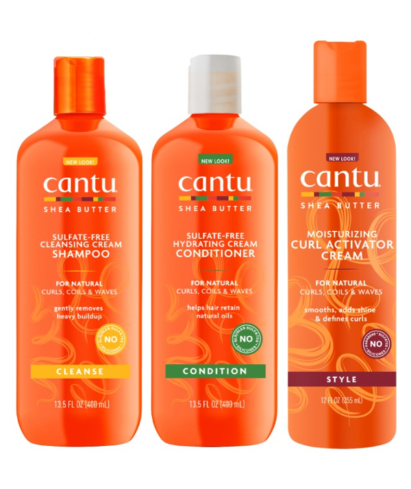Cantu Kit Natural Lavado + Peinado (3 piezas)